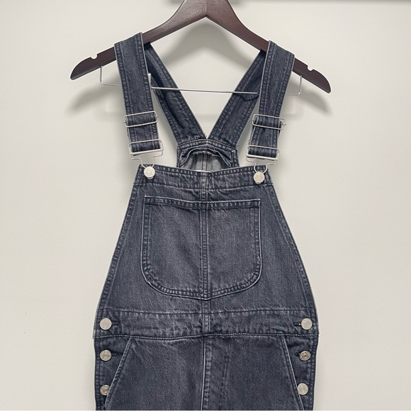 Frame Denim Classic Straight Leg Blackwater Overalls Size X-Small - Picture 3 of 16